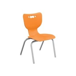MooreCo Hierarchy 4-Leg Plastic School Chair, Orange (53316-1-ORANGE-NA-CH)