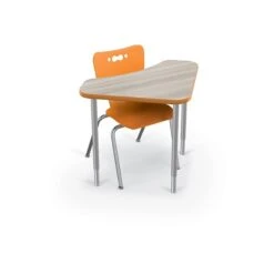 MooreCo Hierarchy 4-Leg Plastic School Chair, Orange (53318-1-ORANGE-NA-CH) -Popular Furniture sp93892666 s7