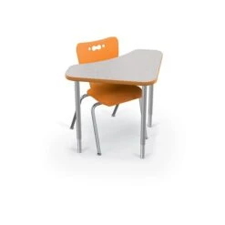 MooreCo Hierarchy 4-Leg Plastic School Chair, Orange (53318-1-ORANGE-NA-CH) -Popular Furniture sp93892668 s7