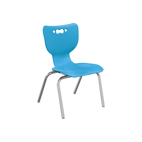 MooreCo Hierarchy 4-Leg Plastic School Chair, Blue (53316-1-BLUE-NA-CH) 1 MooreCo Hierarchy 4-Leg Plastic School Chair, Blue (53316-1-BLUE-NA-CH)