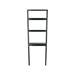 Winsome Bellamy 3-Shelf 69"H Leaning Bookcase, Black (29323) -Popular Furniture sp98414959 s7