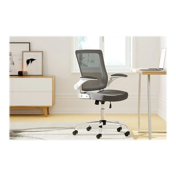 Serta Works Creativity Mesh Back Polyester Computer And Desk Chair, Gray (CHR10023B) 3 Serta Works Creativity Mesh Back Polyester Computer And Desk Chair, Gray (CHR10023B) - Image 3